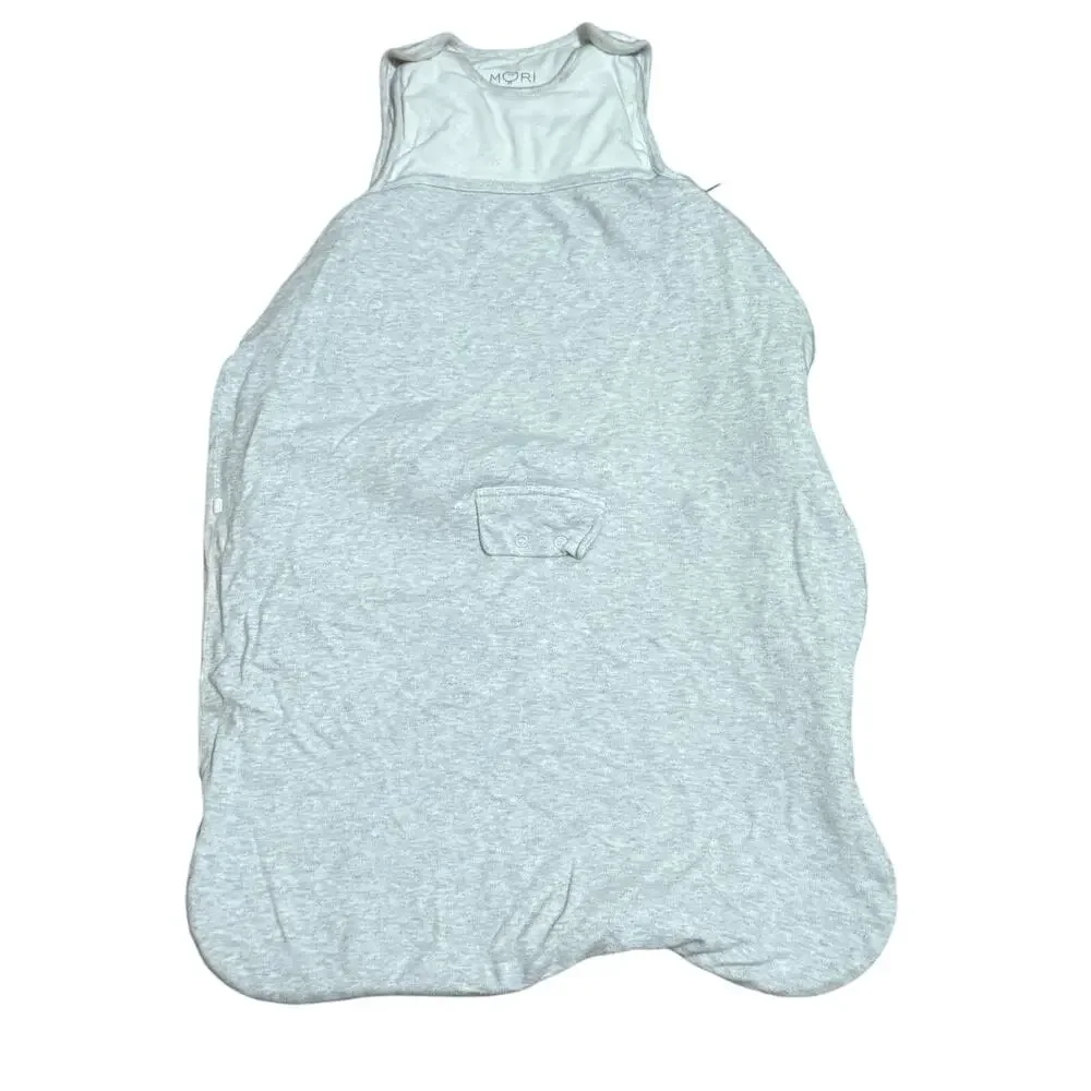Baby Mori Clever Year Round Sleep Sack 1.5 TOG Grey White 0-2Y